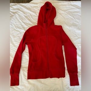 Lululemon Scuba zip up. Red